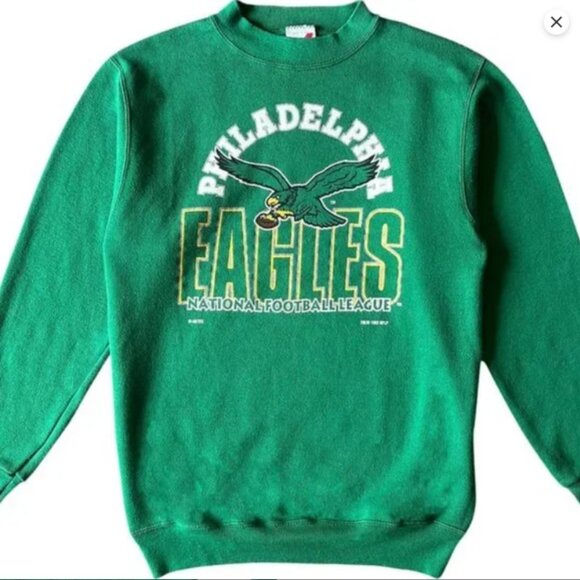 1992 Philadelphia Eagles Football Shirt Sweatshirt 90s Vintage Style - Picture 1 of 3